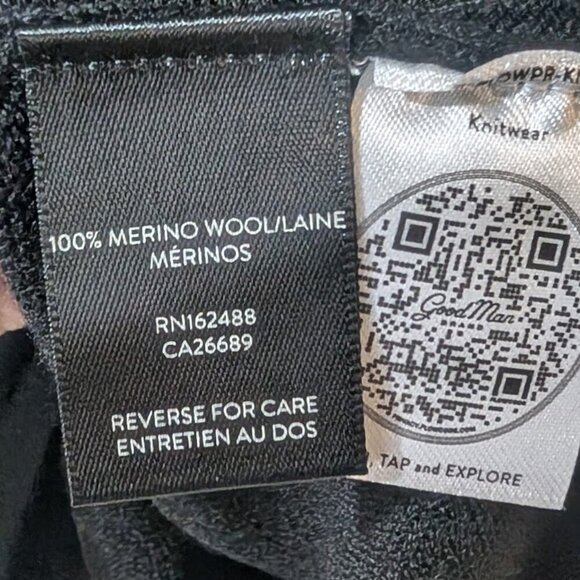 Good Man Brand | Modern Slim Fit Merino Wool Sweater In Black - Picture 9 of 10